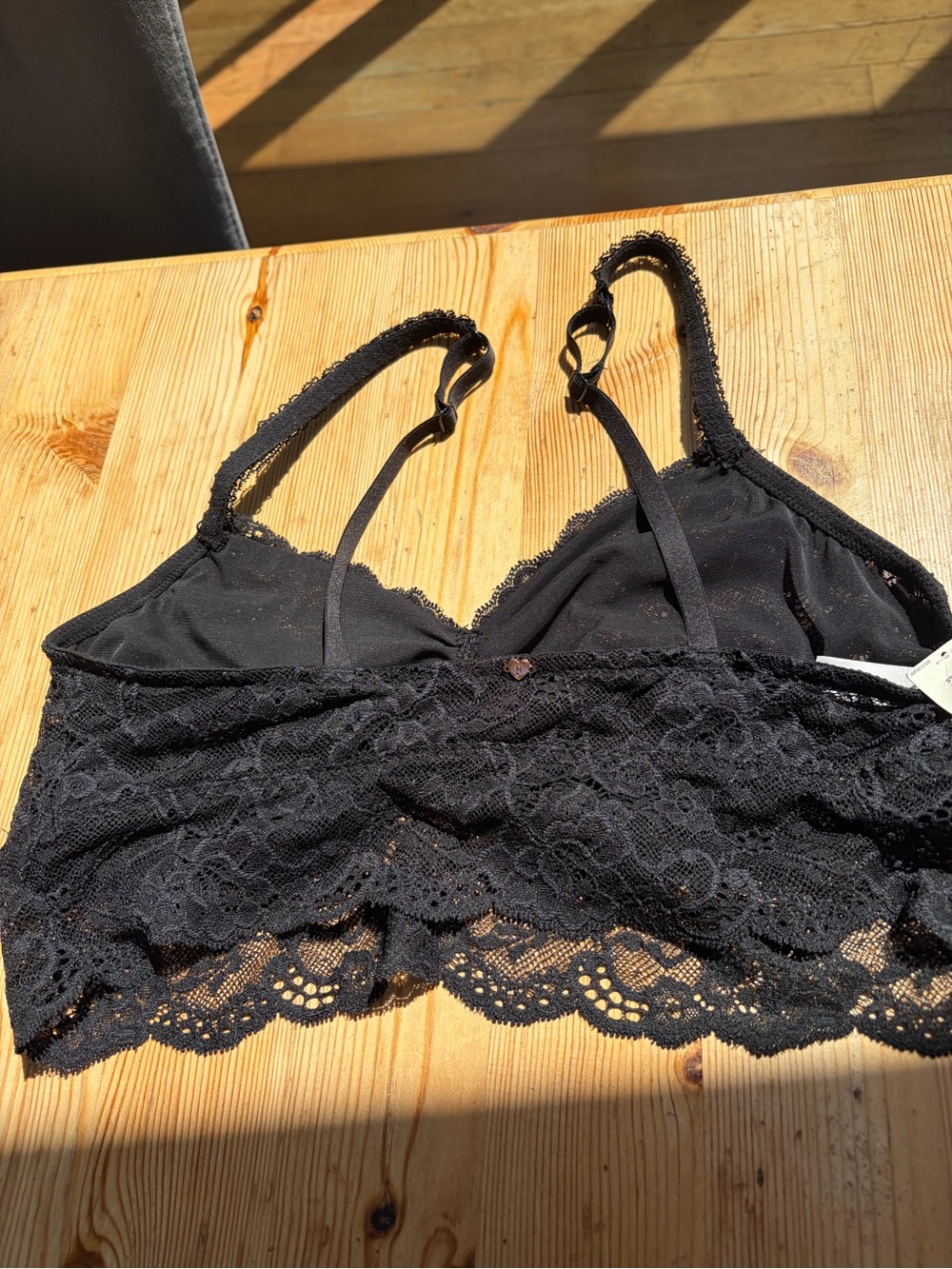 Pink- NEW- Black Lace Bralette - Women Intimates & Sleepwear
